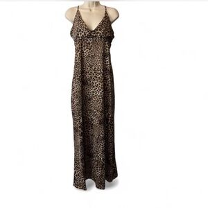 Leopard Print Maxi ‎ Dress